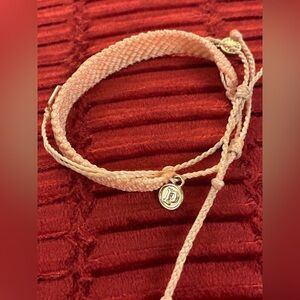 Pure Vida Brand Elegant Pink Braided Bracelet Set of 2